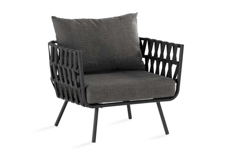 Lenestol Sandina, Tau/Svart/Grå