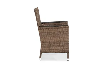 Lenestol Thor m Armleder - Sand/Brun - Hagemøbler & utemiljø - Stoler & Lenestoler - Utelenestoler