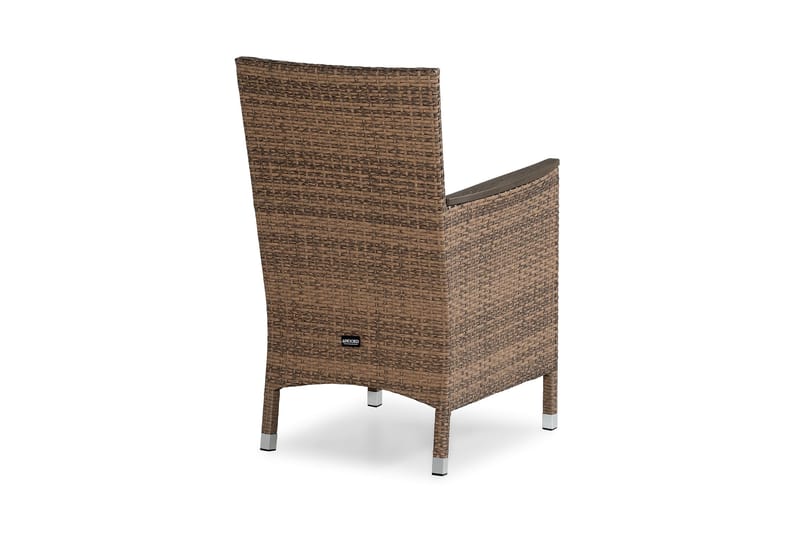 Lenestol Thor m Armleder - Sand/Brun - Hagemøbler & utemiljø - Stoler & Lenestoler - Utelenestoler