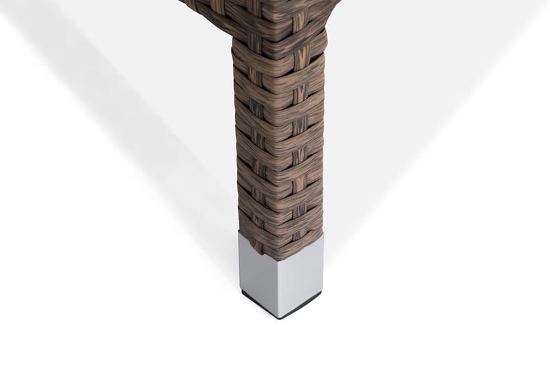 Lenestol Thor m Armleder - Sand/Brun - Hagemøbler & utemiljø - Stoler & Lenestoler - Utelenestoler