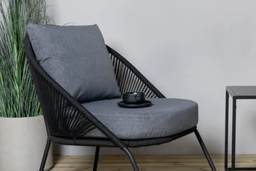 Lindos Lenestol Svart - Venture Home - Hagemøbler & utemiljø - Stoler & Lenestoler - Utelenestoler