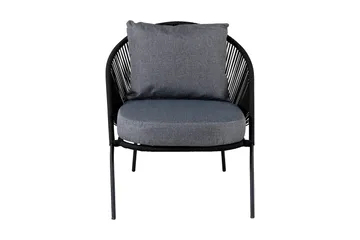 Lindos Lenestol Svart - Venture Home - Hagemøbler & utemiljø - Stoler & Lenestoler - Utelenestoler