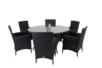 Malin Karmstol Svart - Venture Home - Hagemøbler & utemiljø - Stoler & Lenestoler - Utelenestoler