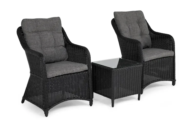 Marcus Cafésett med 2 Lenestoler inkl. Pute