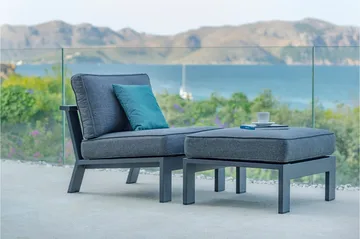 Palau Lenestol - Grå - Hagemøbler & utemiljø - Stoler & Lenestoler - Utelenestoler