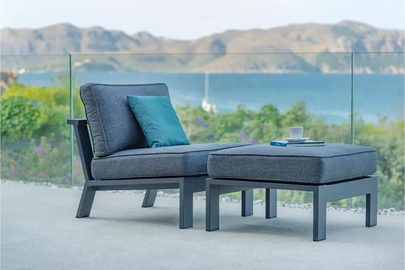 Palau Lenestol - Grå - Hagemøbler & utemiljø - Stoler & Lenestoler - Utelenestoler