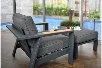 Palau Lenestol - Grå - Hagemøbler & utemiljø - Stoler & Lenestoler - Utelenestoler