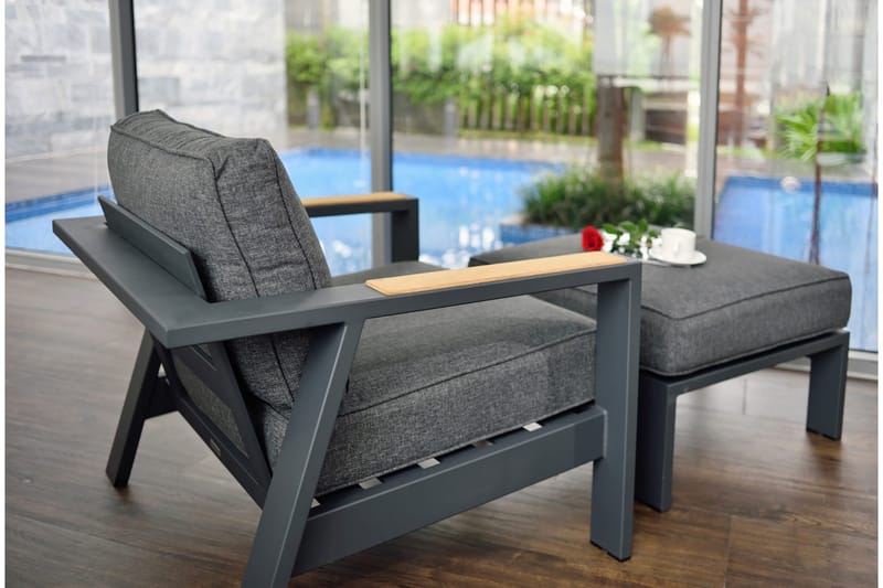 Palau Lenestol - Grå - Hagemøbler & utemiljø - Stoler & Lenestoler - Utelenestoler