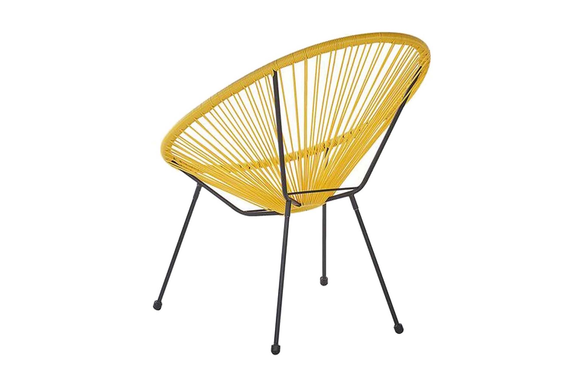 Stol Cayaco 2-pk - Kunstrotting/Gul - Hagemøbler & utemiljø - Stoler & Lenestoler - Utelenestoler