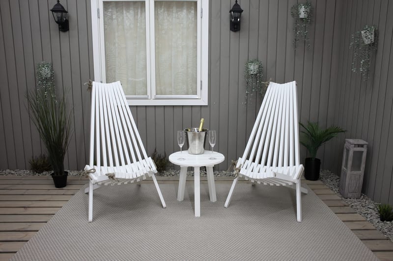 Wellner Lenestol - Hvit - Hagemøbler & utemiljø - Stoler & Lenestoler - Utelenestoler