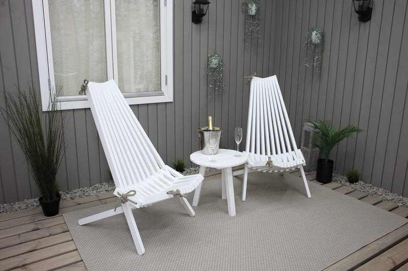 Wellner Lenestol - Hvit - Hagemøbler & utemiljø - Stoler & Lenestoler - Utelenestoler