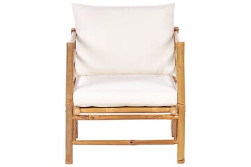 Villa Castelli Utelenestol - Hvit/Lys Brun - Hagemøbler & utemiljø - Stoler & Lenestoler - Utelenestoler