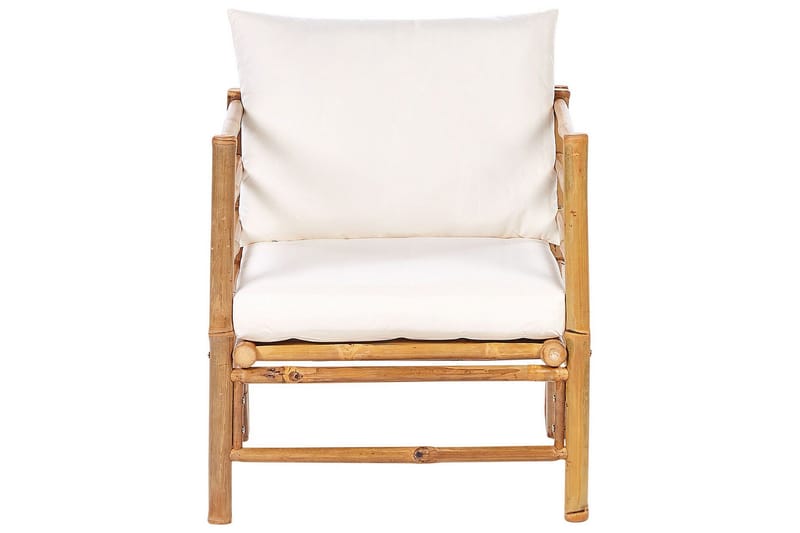 Villa Castelli Utelenestol - Hvit/Lys Brun - Hagemøbler & utemiljø - Stoler & Lenestoler - Utelenestoler