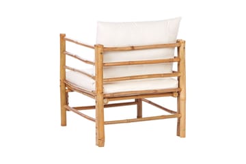 Villa Castelli Utelenestol - Hvit/Lys Brun - Hagemøbler & utemiljø - Stoler & Lenestoler - Utelenestoler