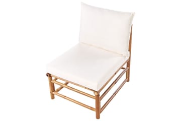 Villa Castelli Utelenestol - Hvit/Lys Brun - Hagemøbler & utemiljø - Stoler & Lenestoler - Utelenestoler