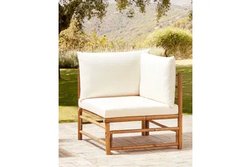 Villa Castelli Utelenestol - Hvit/Lys Brun - Hagemøbler & utemiljø - Stoler & Lenestoler - Utelenestoler