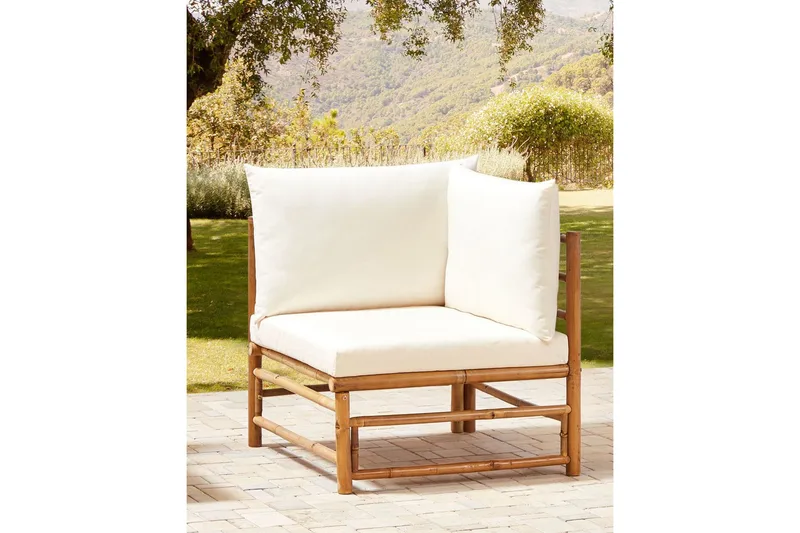 Villa Castelli Utelenestol - Hvit/Lys Brun - Hagemøbler & utemiljø - Stoler & Lenestoler - Utelenestoler