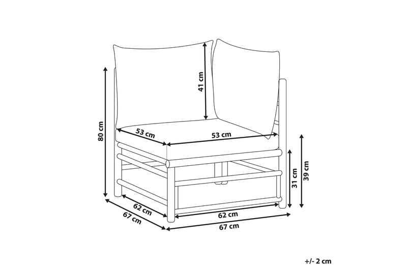 Villa Castelli Utelenestol - Lys Brun/Beige - Hagemøbler & utemiljø - Stoler & Lenestoler - Utelenestoler