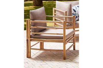 Villa Castelli Utelenestol - Lys Brun/Beige - Hagemøbler & utemiljø - Stoler & Lenestoler - Utelenestoler