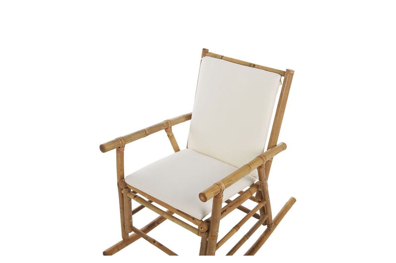 Vonsha Gyngestol utendørs - Hvit/Lys Brun - Hagemøbler & utemiljø - Stoler & Lenestoler - Gyngestol utendørs