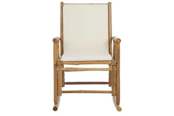 Vonsha Gyngestol utendørs - Hvit/Lys Brun - Hagemøbler & utemiljø - Stoler & Lenestoler - Gyngestol utendørs