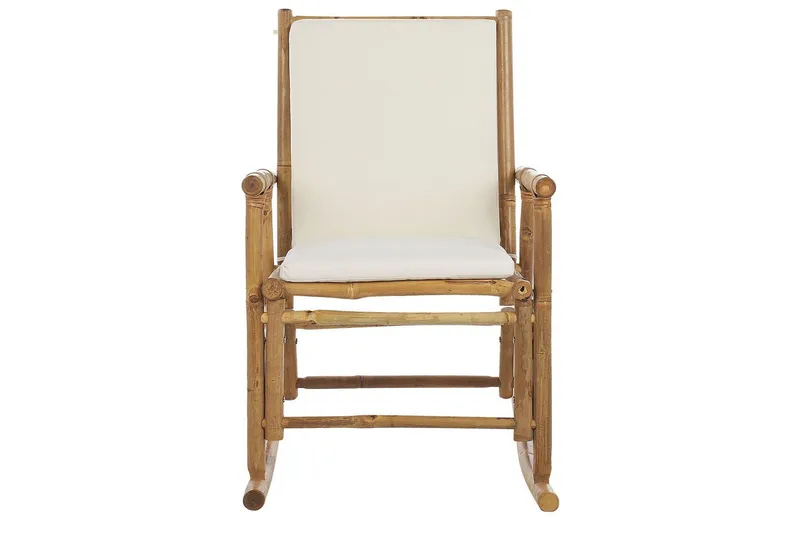 Vonsha Gyngestol utendørs - Hvit/Lys Brun - Hagemøbler & utemiljø - Stoler & Lenestoler - Gyngestol utendørs