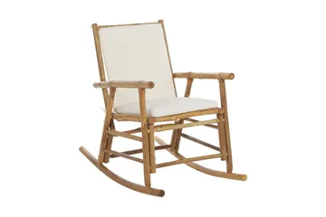 Vonsha Gyngestol utendørs - Hvit/Lys Brun - Hagemøbler & utemiljø - Stoler & Lenestoler - Gyngestol utendørs