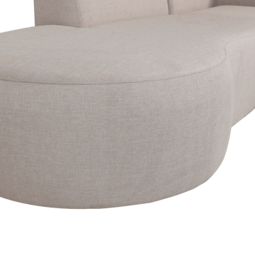 2-seters sofa med sjeselong Chios utendørs - Natur - Hagemøbler & utemiljø - Loungemøbler - Loungegrupper