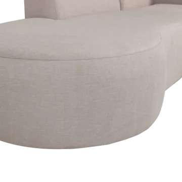 2-seters sofa med sjeselong Chios utendørs - Natur - Hagemøbler & utemiljø - Loungemøbler - Loungegrupper