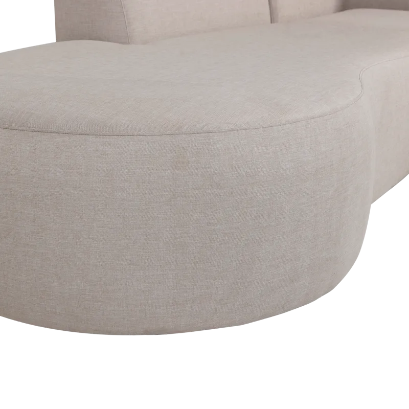 2-seters sofa med sjeselong Chios utendørs - Natur - Hagemøbler & utemiljø - Loungemøbler - Loungegrupper