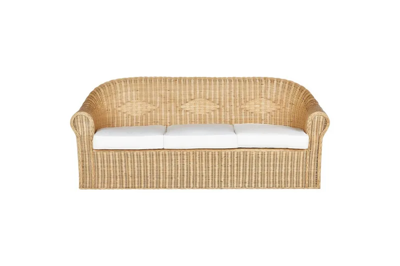 3-sitssoffa Beliani Livadeia Natural||White