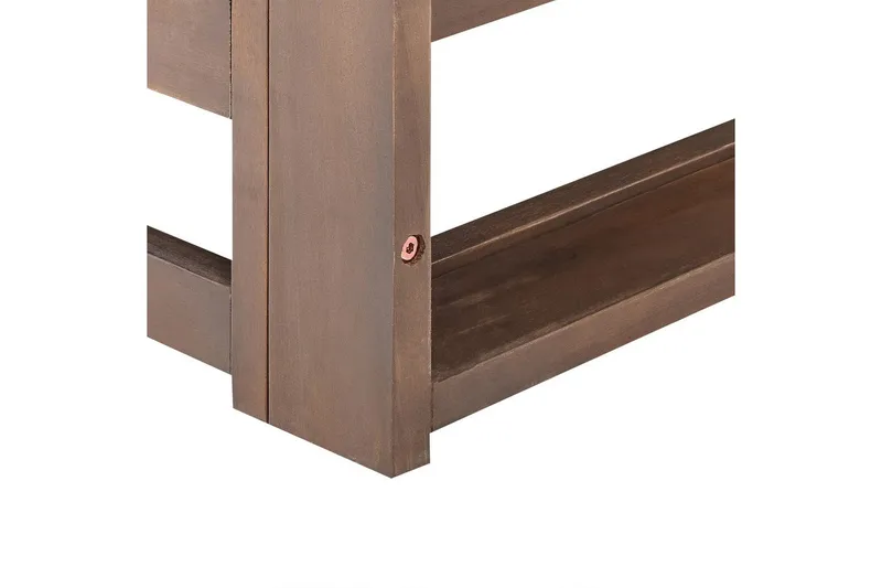 3-sitssoffa Beliani Trani Ljus trä/grått/beige, Ja Dark wood||Grey||Taupe - Hagemøbler & utemiljø - Loungemøbler - Loungesofaer