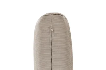 3-sitssoffa Beliani Trani Mörkt trä/grått/beige, Nej Dark wood||Grey||Beige - Hagemøbler & utemiljø - Loungemøbler - Loungesofaer