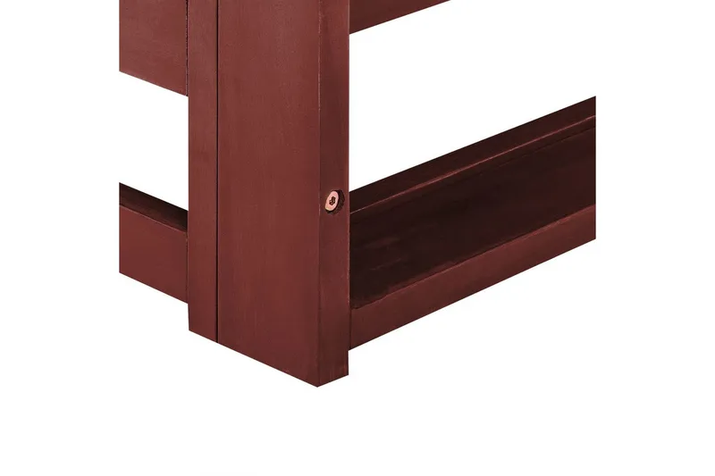 3-sitssoffa Beliani Trani Mörkt trä/grått/beige, Nej Dark wood||Grey||Beige - Hagemøbler & utemiljø - Loungemøbler - Loungesofaer