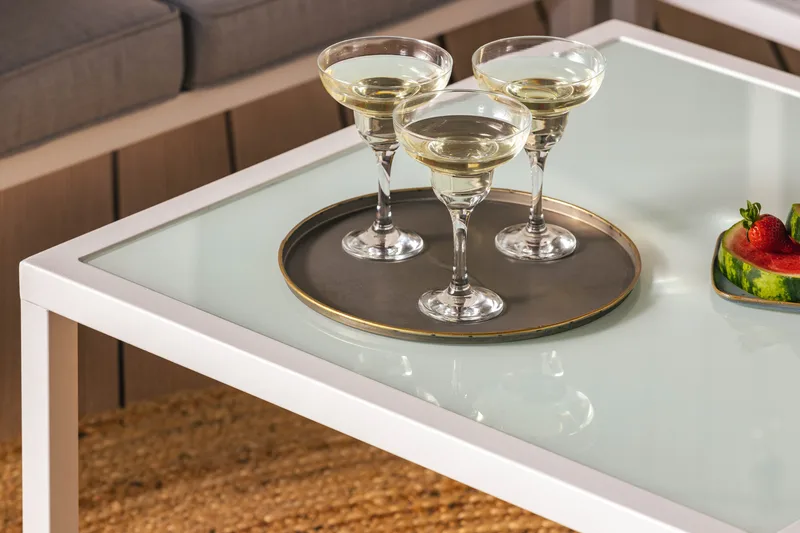 Ariany Hjørnesofa - Hvit/Grå - Hagemøbler & utemiljø - Loungemøbler - Loungesofaer