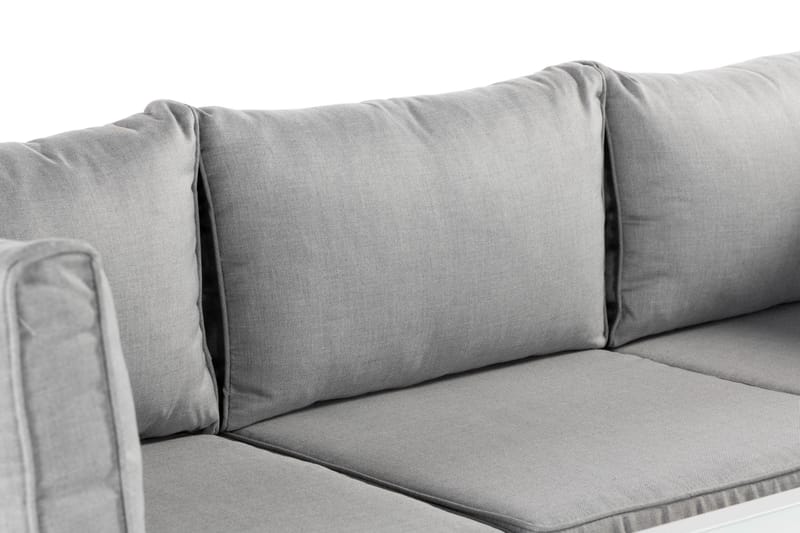 Ariany Hjørnesofa - Hvit/Grå - Hagemøbler & utemiljø - Loungemøbler - Loungesofaer