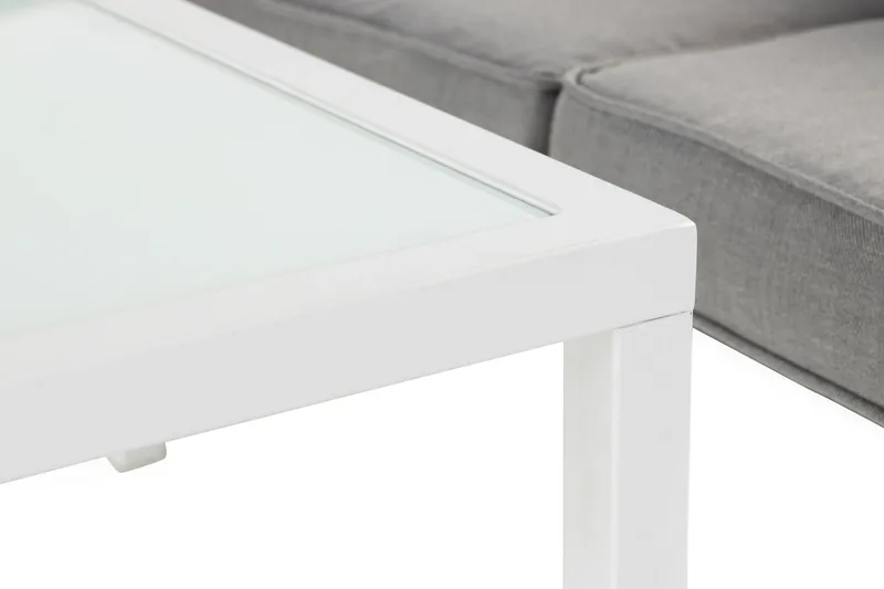 Ariany Hjørnesofa - Hvit/Grå - Hagemøbler & utemiljø - Loungemøbler - Loungesofaer