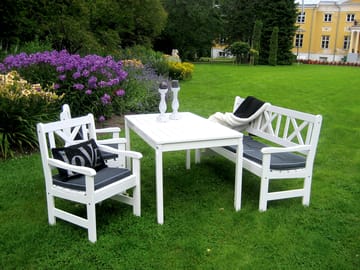 Europe Utesofa 3-seter - Hvit - Hagemøbler & utemiljø - Utesofa - Hagebenk & utebenk