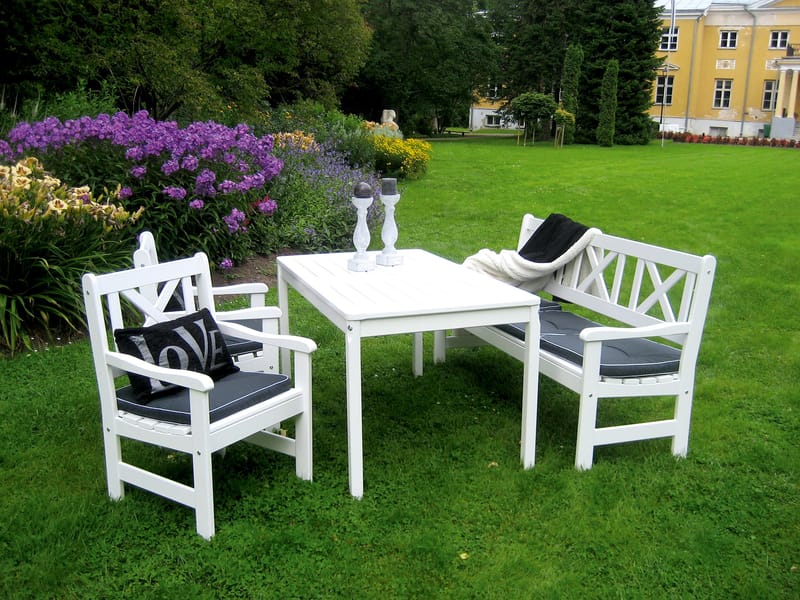 Europe Utesofa 3-seter - Hvit - Hagemøbler & utemiljø - Utesofa - Hagebenk & utebenk