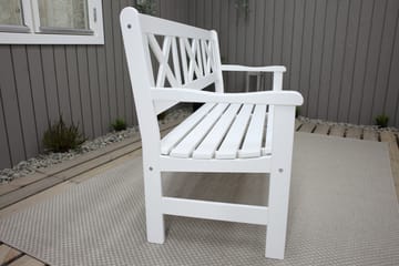 Europe Utesofa 3-seter - Hvit - Hagemøbler & utemiljø - Utesofa - Hagebenk & utebenk