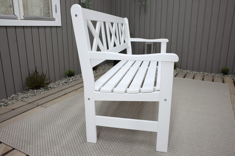 Europe Utesofa 3-seter - Hvit - Hagemøbler & utemiljø - Utesofa - Hagebenk & utebenk