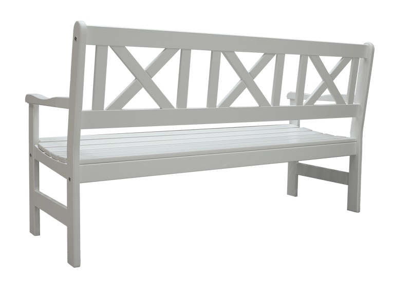 Europe Utesofa 3-seter - Hvit - Hagemøbler & utemiljø - Utesofa - Hagebenk & utebenk