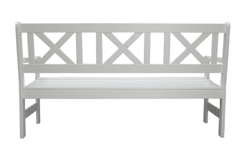 Europe Utesofa 3-seter - Hvit - Hagemøbler & utemiljø - Utesofa - Hagebenk & utebenk