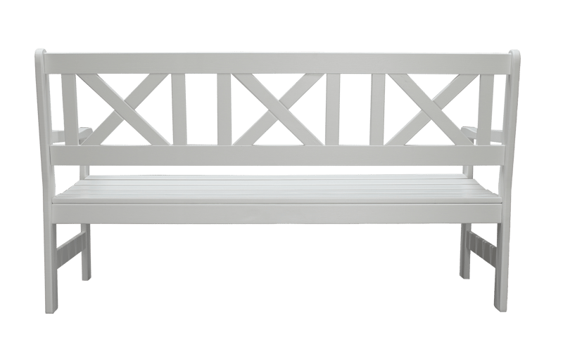 Europe Utesofa 3-seter - Hvit - Hagemøbler & utemiljø - Utesofa - Hagebenk & utebenk