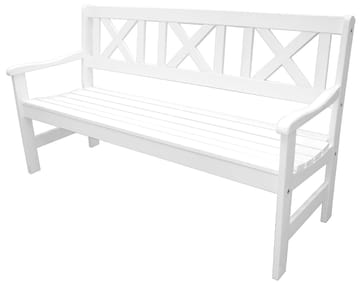 Europe Utesofa 3-seter - Hvit - Hagemøbler & utemiljø - Utesofa - Hagebenk & utebenk