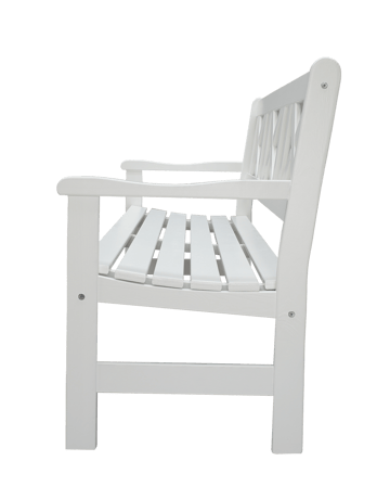 Europe Utesofa 3-seter - Hvit - Hagemøbler & utemiljø - Utesofa - Hagebenk & utebenk