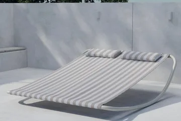 Gordo solseng utendørs - Beige/Hvit - Hagemøbler & utemiljø - Stoler & Lenestoler - Solsenger & solvogner