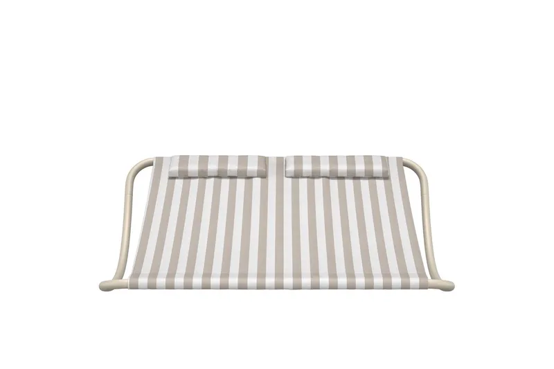 Gordo solseng utendørs - Beige/Hvit - Hagemøbler & utemiljø - Stoler & Lenestoler - Solsenger & solvogner