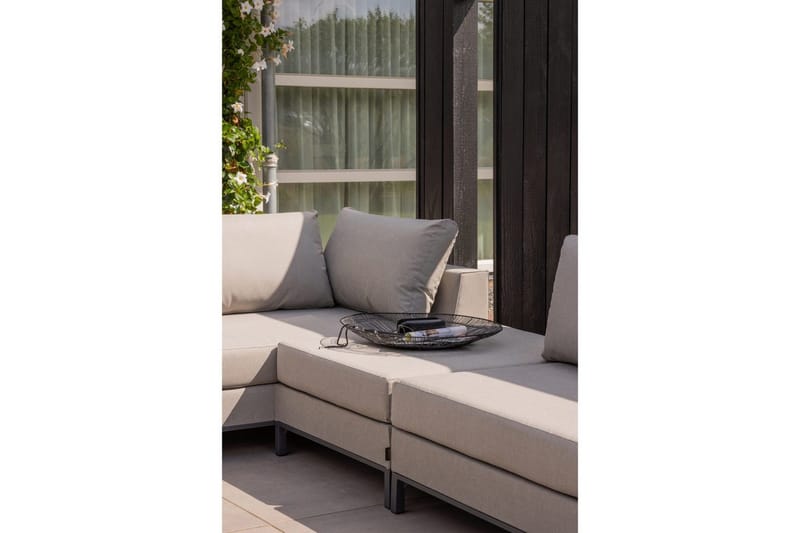 Hageloungesett Sicilië - Taupe, Venstre - Hagemøbler & utemiljø - Loungemøbler - Loungesofaer