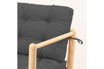 Hagesofa med 1 sete Hue Antrasitt - Antrasitt - Hagemøbler & utemiljø - Loungemøbler - Loungesofaer